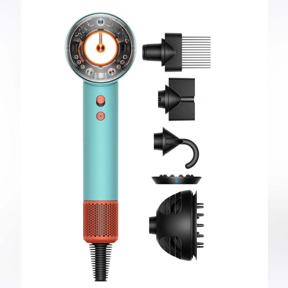 Dyson Supersonic Nural Hair Dryer Ceramic, Patina Topaz, Turquoise, Teal Blue